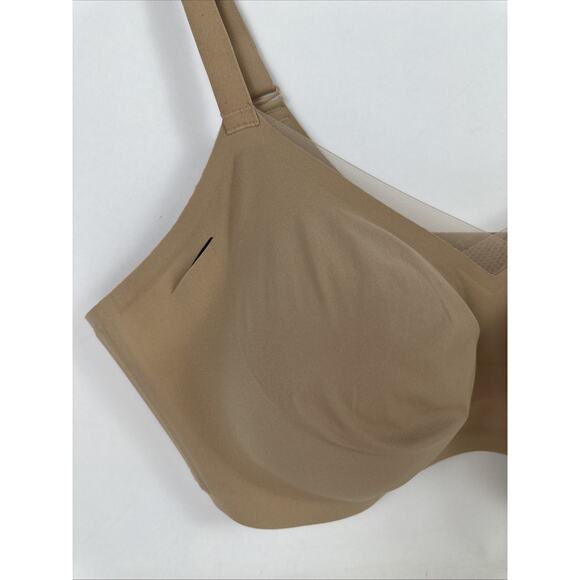 Honeylove Bra Crossover V Neck Nude Wireless 3X 44DD(E)/DDD(F) - Picture 2 of 14
